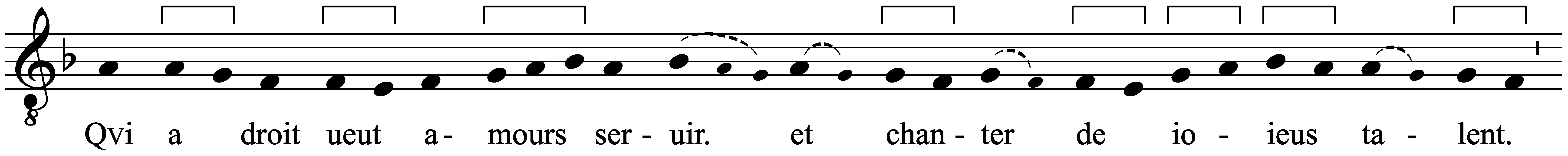 Work musical notation
